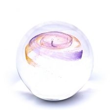 Purple & Gold Galaxy Memory Glass Keepsake