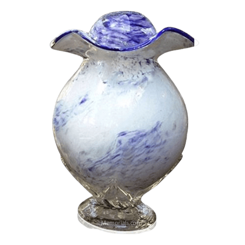Purple Cloud Glass Companion Cremation Urn