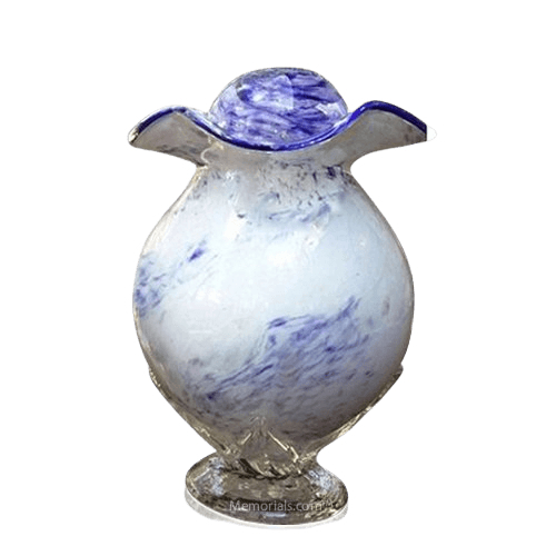 Purple Cloud Glass Cremation Urns