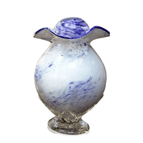 Purple Cloud Glass Cremation Urn