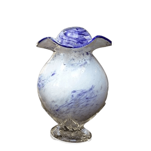 Purple Cloud Glass Keepsake Cremation Urn