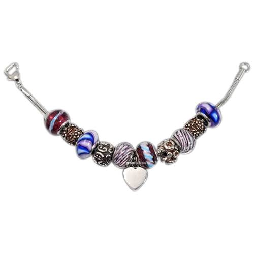 Purple Heart Cremation Bracelet