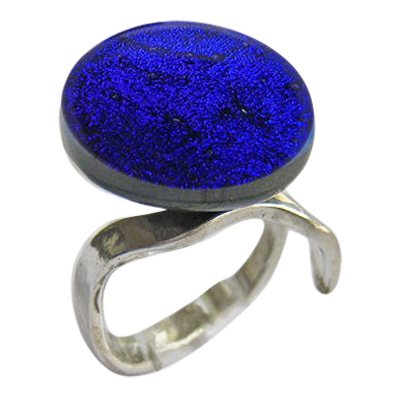 Purple Memorial Ashes Ring