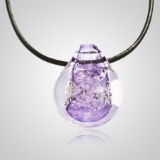 Purple Memory Glass Pendants