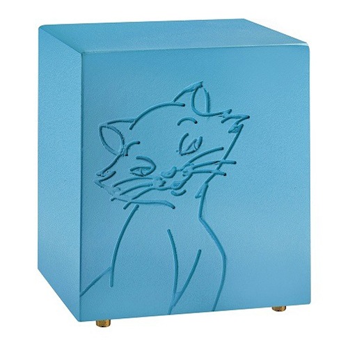 Purring Blue Cat Urn