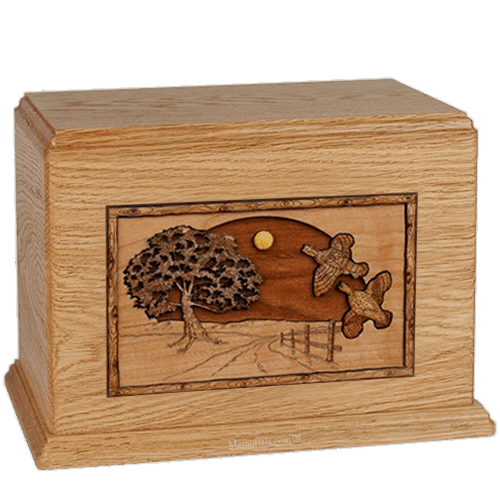 Quail Oak Companion Urn