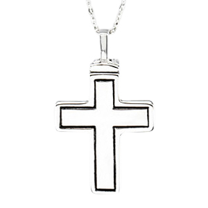 Simplicity Cross Keepsake Pendant