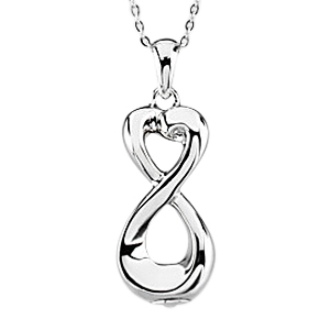 Infinity Cremation Keepsake Pendant