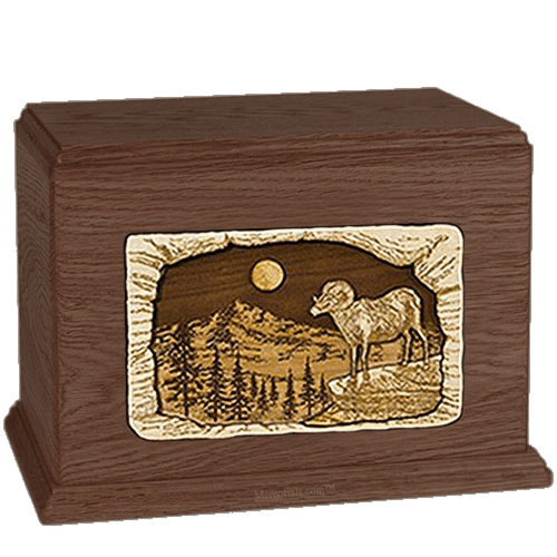 Ram Walnut Companion Urn