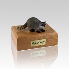 Raccoon Small Cremation Urn