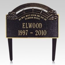 Rainbow Bridge Pet Memorial Plaque