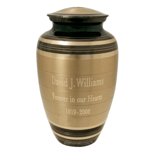 Rare Striped Cremation Urn