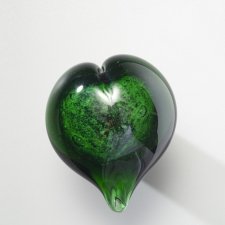 Recycled Heart Glass Cremation Keepsakes