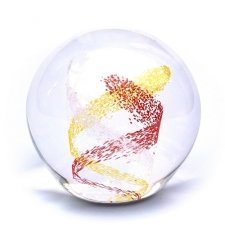 Red & Gold Swirl Memory Glass Keepsakes