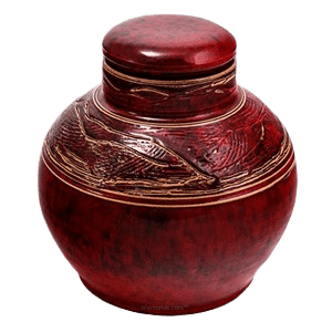 Red Dragon Ceramic Urn