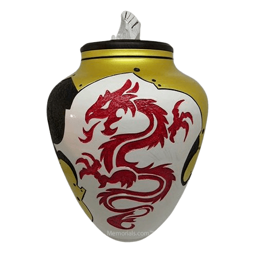 Red Dragon Cremation Urn