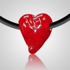 Red Heart Pet Cremation Pendant II