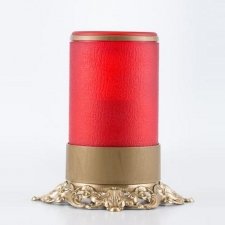 Red Ornate Memorial Candle