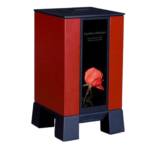 Red & Rose Cremation Urn