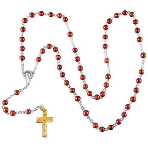 Redstone Gold Cremation Rosary