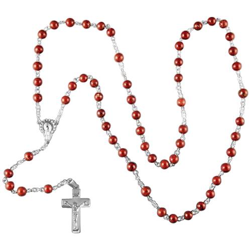 Redstone Silver Cremation Rosary