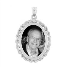 Regal Silver Photo Pendant