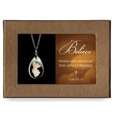 Rejoice Gift Boxed Angel Pendant