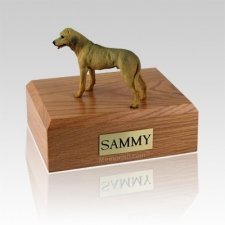 Rhodesian Ridgeback Standing Large Dog Urn