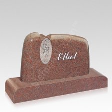 Rose Companion Granite Headstone