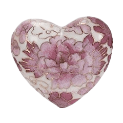 Rose Copper Heart Keepsake Urn