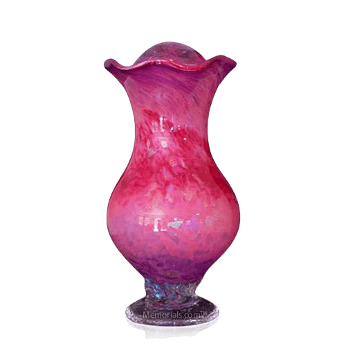 Rose Dream Glass Cremation Urn
