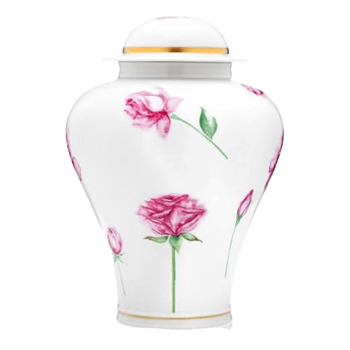 Rose Porcelain Cremation Urns