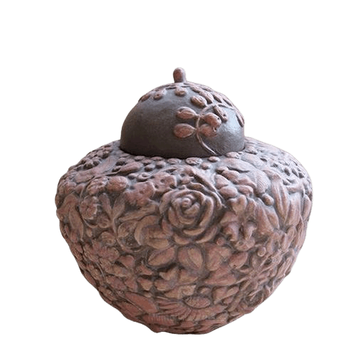 Rosebed Ceramic Medium Cremation Urn