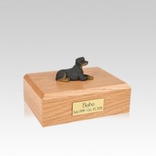 Rottweiler Resting Small Dog Urn