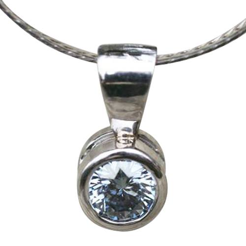 Round Solitaire Pendant