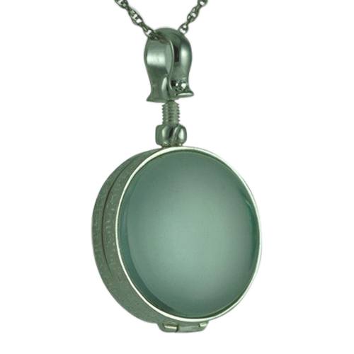 Round Glass Locket Memorial Jewelry 