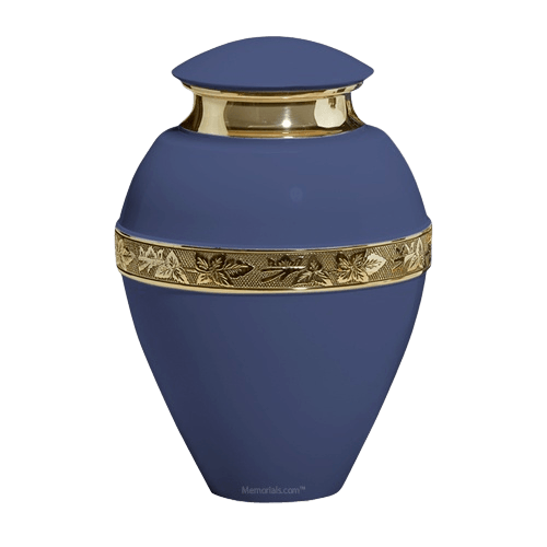 Royal Azure Metal Cremation Urn