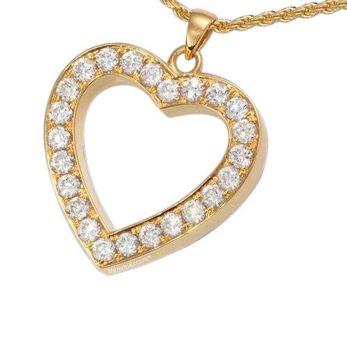 Royal Heart Cremation Pendant II