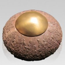 Rustic Ivy Bronze Cremation Urn