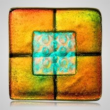 Rusty Green Cremation Ashes Tile