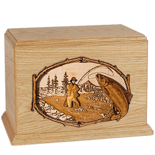 Salmon Stream Maple Companion Urn