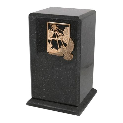 Grande Cambrian Black Granite Urn