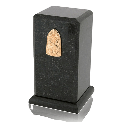 Stylus Cambrian Black Granite Cremation Urn