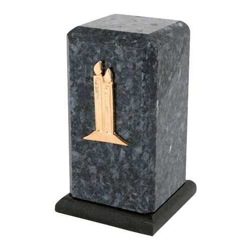 Stylus Blue Pearl Granite Cremation Urn