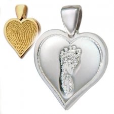 Heart Foot Print Keepsake