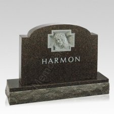 Sacred Crown Companion Granite Headstone