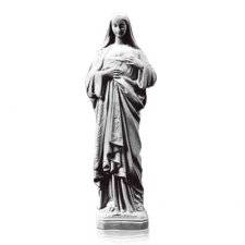 Sacred Heart of Mary Prayer Marble Statues