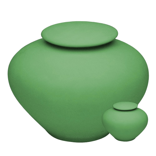 Sage Green Porcelain Clay Cremation Urns