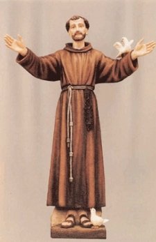 Saint Francis of Assisi Fiberglass Statues