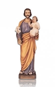 Saint Joseph with Child Medium Fiberglass Statues 